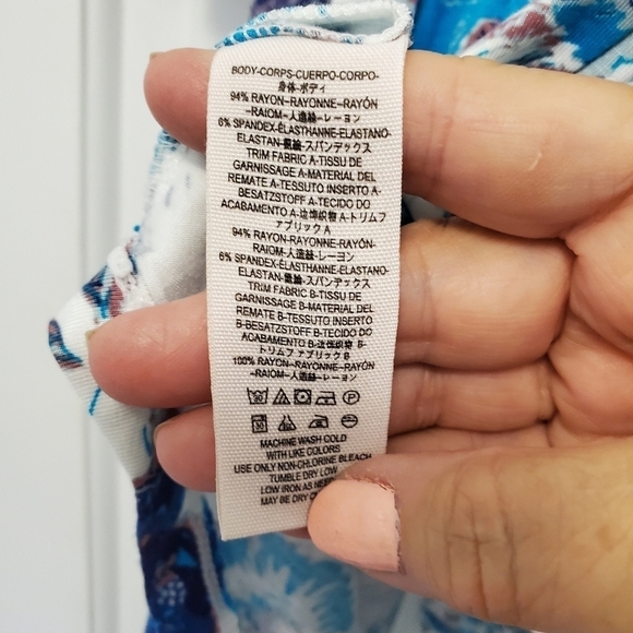 NWT Free People Blue & White Baja Babe Cold Shoulder Knit Top Size XS Retail $78 - Picture 8 of 9